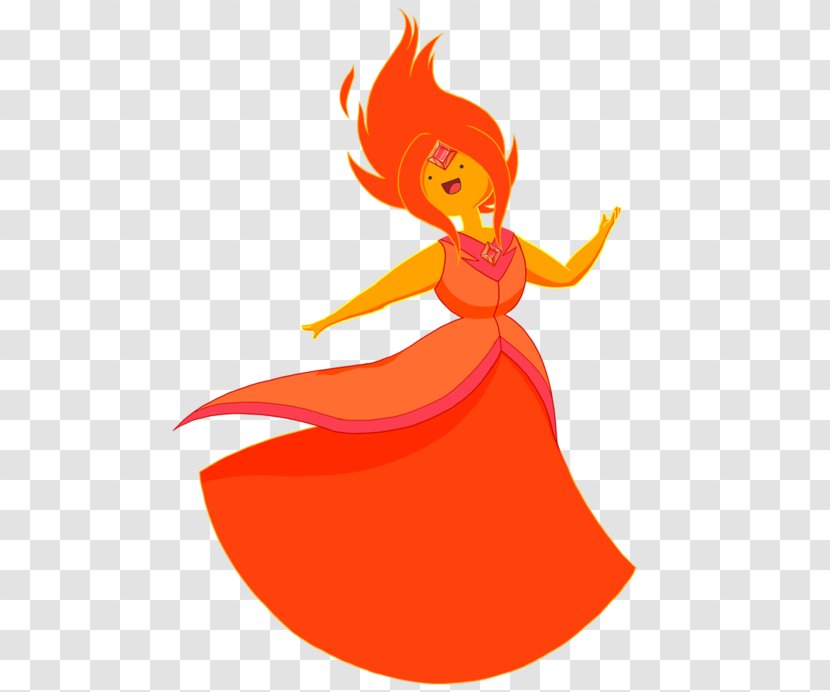 Flame Princess Ice King Bubblegum Finn The Human - Mythical Creature - Cool Transparent PNG