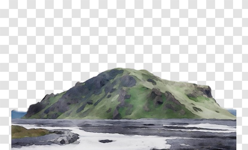 Nature Water Highland Rock Mountain - Wet Ink - Terrain Sea Transparent PNG