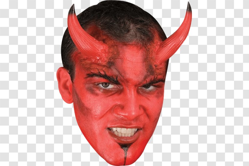 Devil Demon Make-up Supernatural Characterization - Mask - Horns Transparent PNG