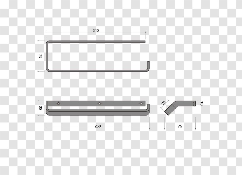 Door Handle Line Angle Font - Area Transparent PNG