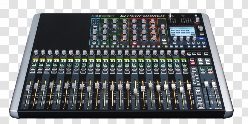 Soundcraft Spirit Si Performer 3 Audio Mixers Digital Mixing Console Expression - Sound - Microphone Transparent PNG