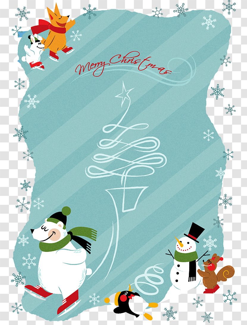 Poster Christmas Illustration - Text - Background Transparent PNG
