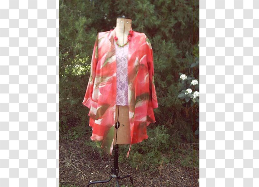 Robe Silk Dress Kimono Peach Transparent PNG
