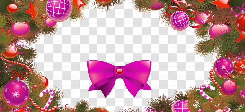 Christmas Tree Poster Bell - Pink - Rose Red Beautiful Transparent PNG