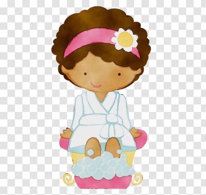 Pink Clip Art Cartoon Child Cake Decorating - Paint Transparent PNG