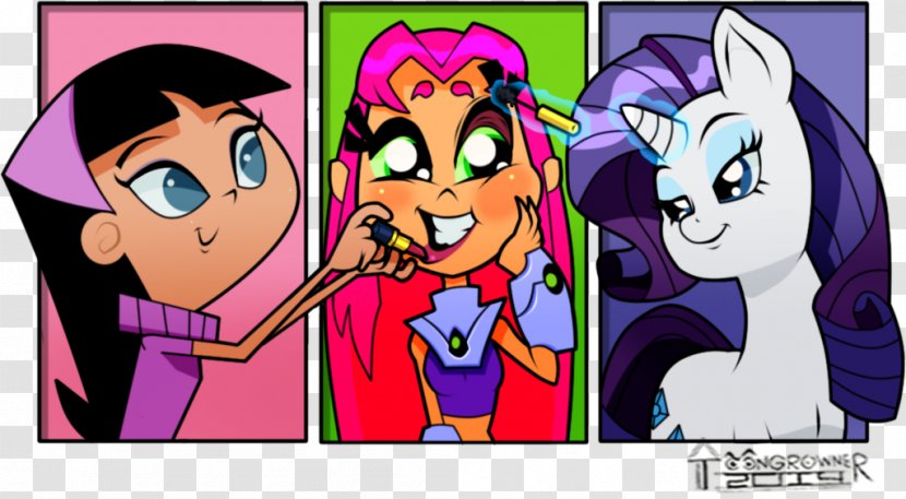 Starfire Trixie Tang Teen Titans Comics Red Star - Heart Transparent PNG