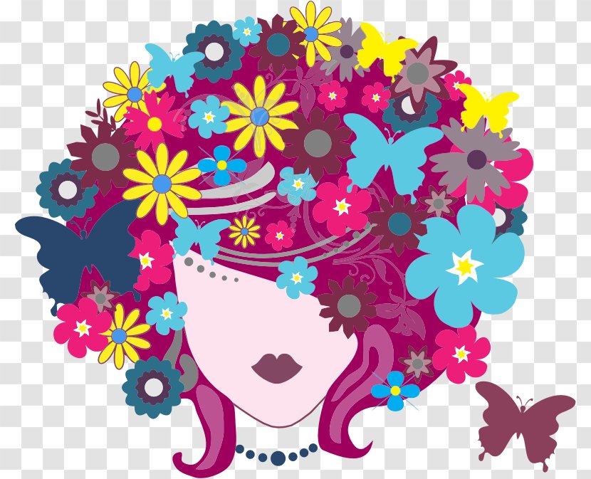 Woman Clip Art - Watercolor - Flower Black Transparent PNG