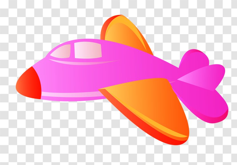 Airplane Clip Art - Pink - Hand-painted Aircraft Transparent PNG