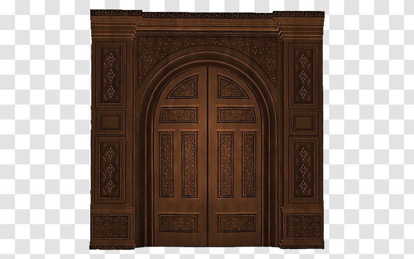 Door Wood Download - Cartoon - Doors Transparent PNG