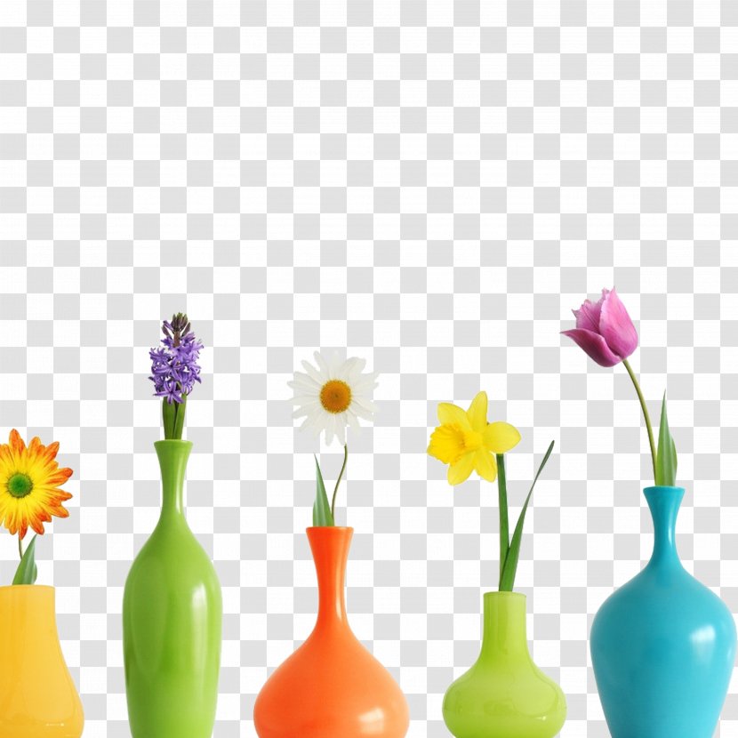 Flowerpot Vase Floral Design - Tulip Transparent PNG