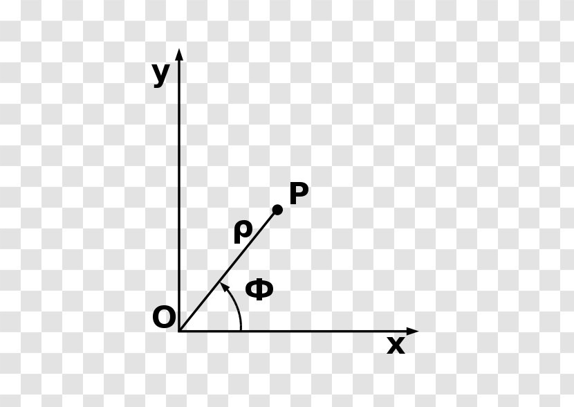 Point Angle Polar Coordinate System Cartesian - White Transparent PNG