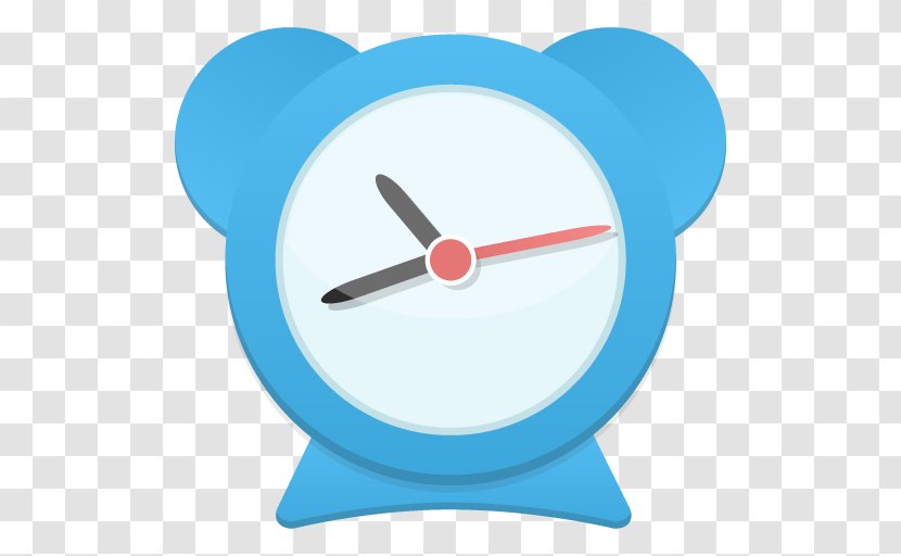 Alarm Clock Electric Blue Transparent PNG