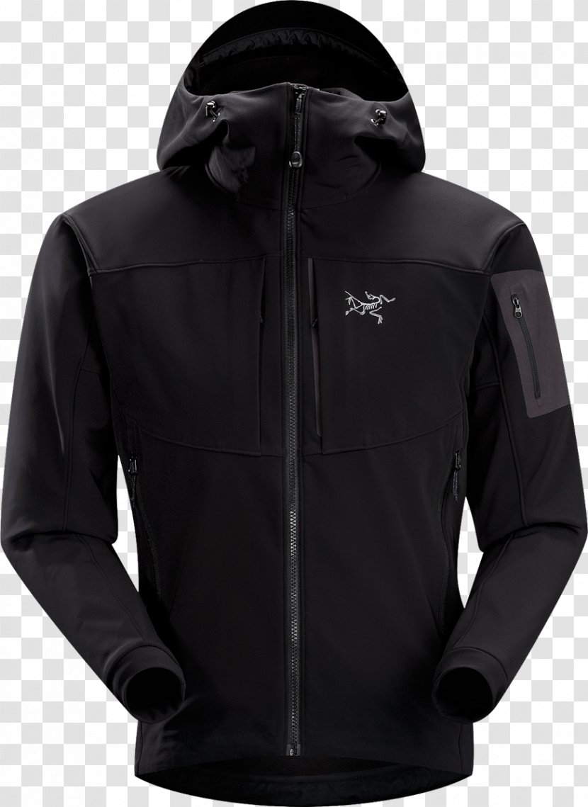 Hoodie Arc'teryx Jacket Clothing Top - Polar Fleece - Common Blackbird Transparent PNG