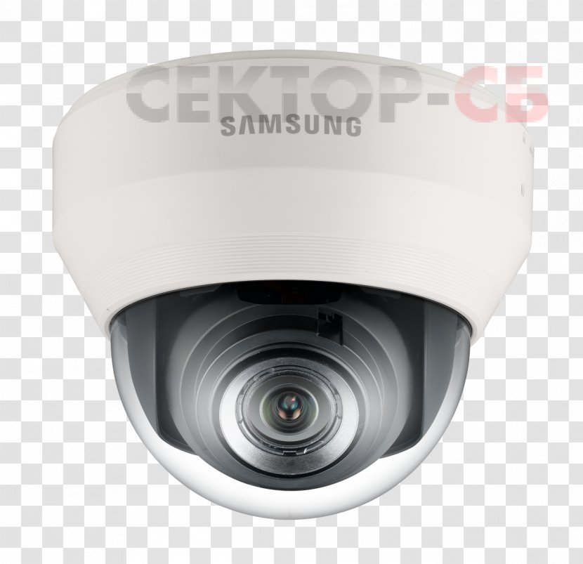 IP Camera Closed-circuit Television Samsung Hanwha Techwin - Dome Transparent PNG