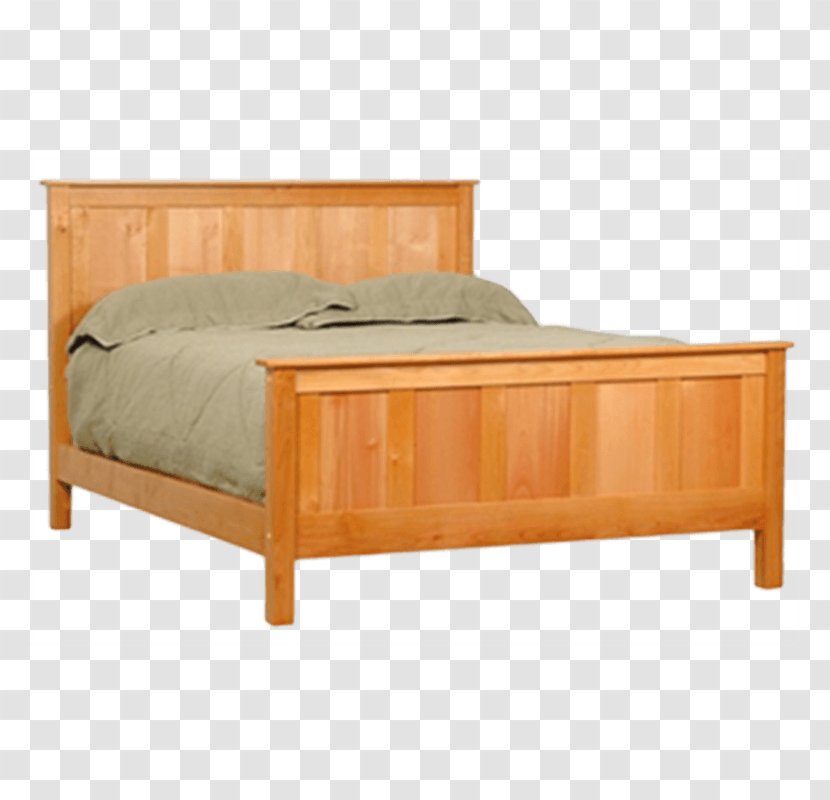 Bed Frame Platform Headboard Mission Style Furniture - Hardwood - Wood Transparent PNG
