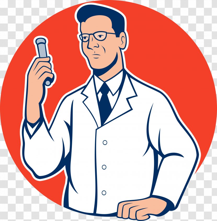 Chemist Laboratory Scientist Cartoon - Finger Transparent PNG