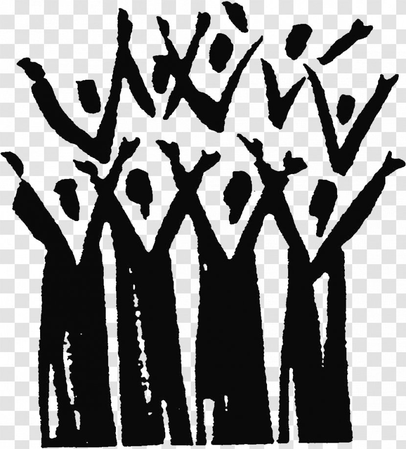 Gospel Music Choir Clip Art Singing Traditional Black - Tree Transparent PNG