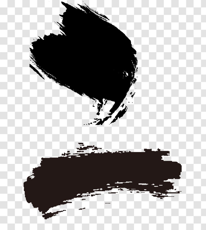 Ink Brush - Monochrome - China Wind Transparent PNG