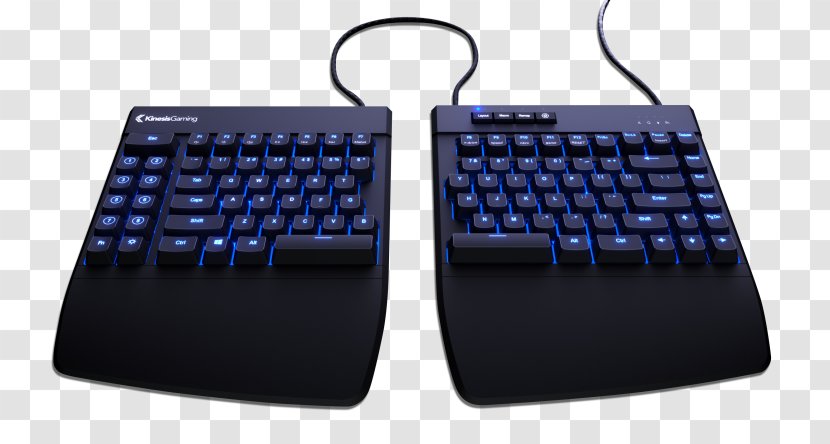 Computer Keyboard Mouse Freestyle Edge Split Gaming Ergonomic Keypad - Numeric Transparent PNG