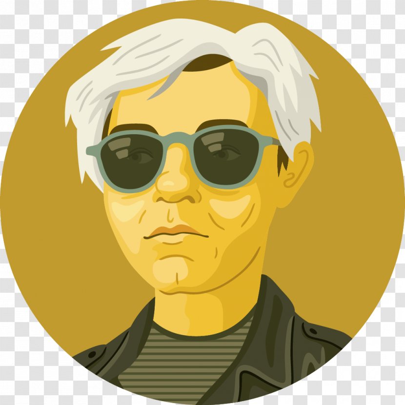 Andy Warhol Art Portrait Illustrator - Cartoon - Popart Transparent PNG