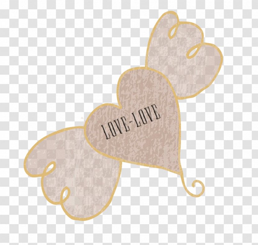 Material Yellow Heart - Animal - Flying Hearts Transparent PNG