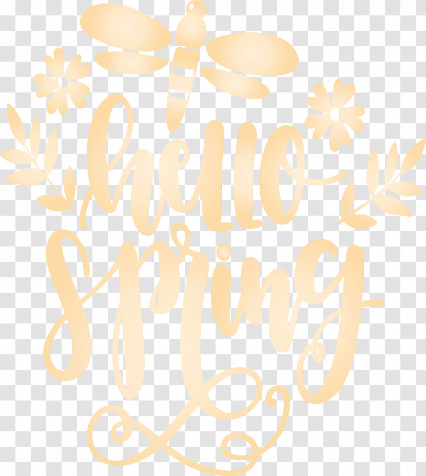 Text Font Yellow Calligraphy Transparent PNG