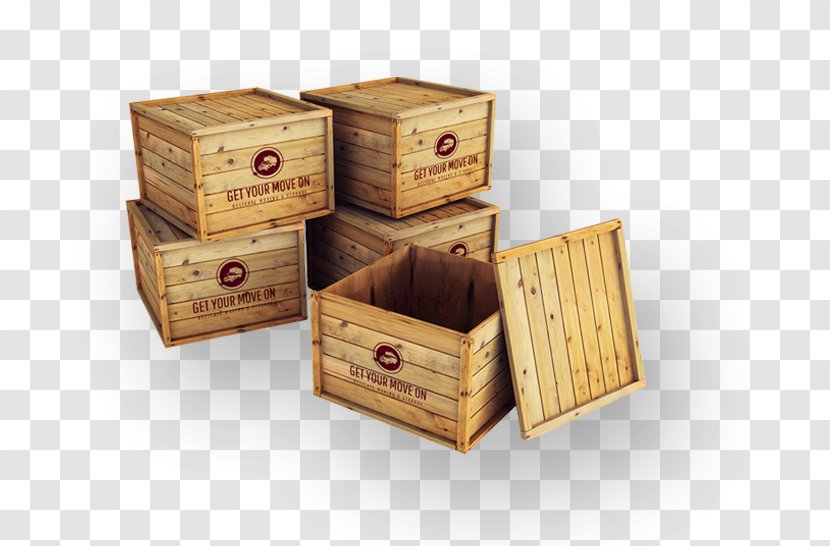 Wooden Box Crate Transport Transparent PNG