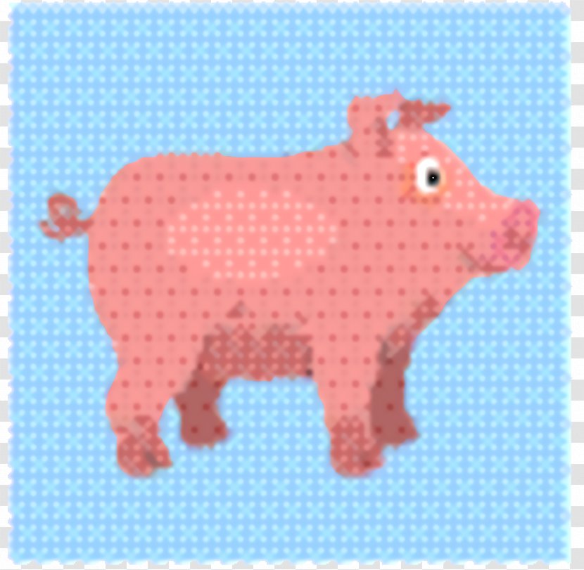 Pig Cartoon - Craft - Livestock Suidae Transparent PNG
