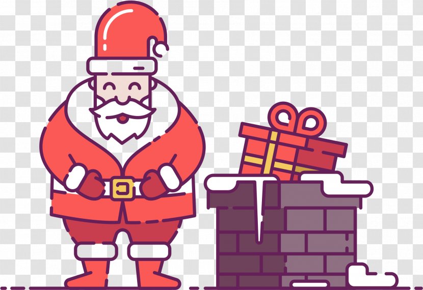 Santa Claus Cartoon - Christmas Day - Bricklayer Brick Transparent PNG