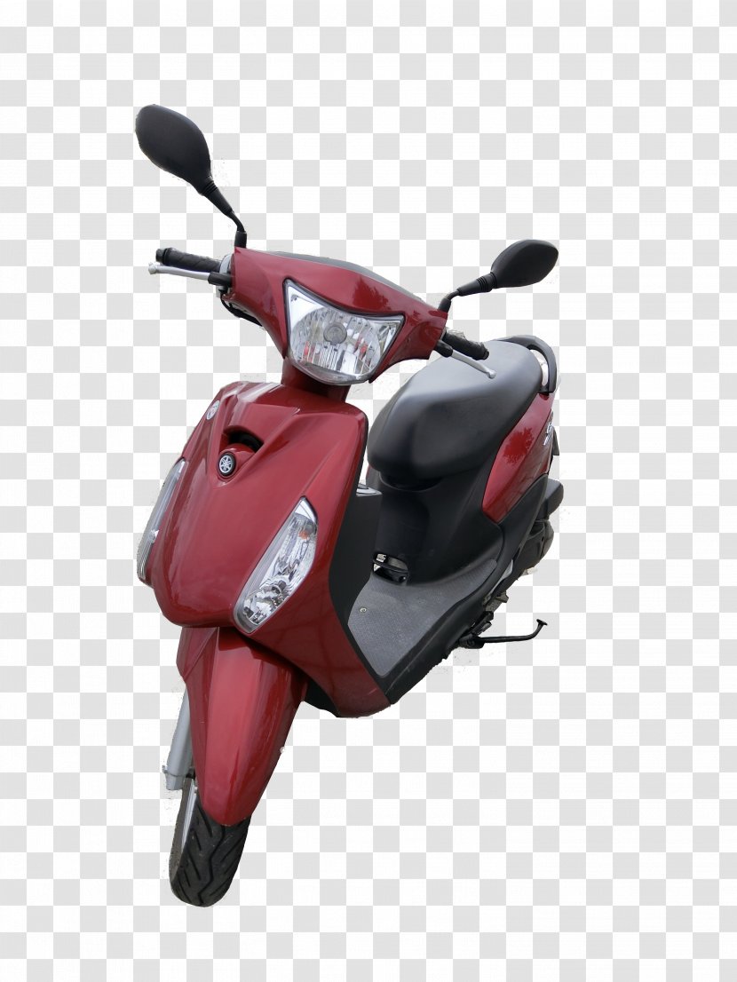 Yamaha Motorcycle Accessories Car Motorized Scooter - Vespa - Red Transparent PNG