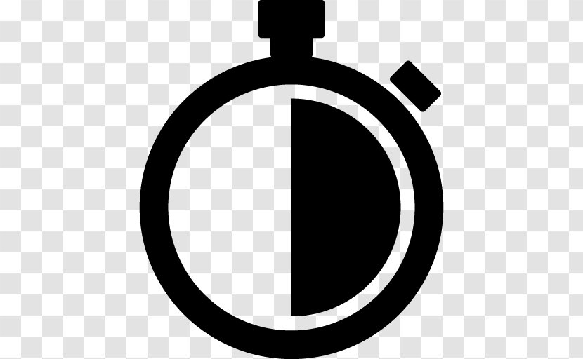 Artwork Symbol Black And White - Clock Transparent PNG