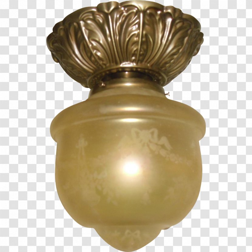 01504 Ceiling Light Fixture - Brass Transparent PNG