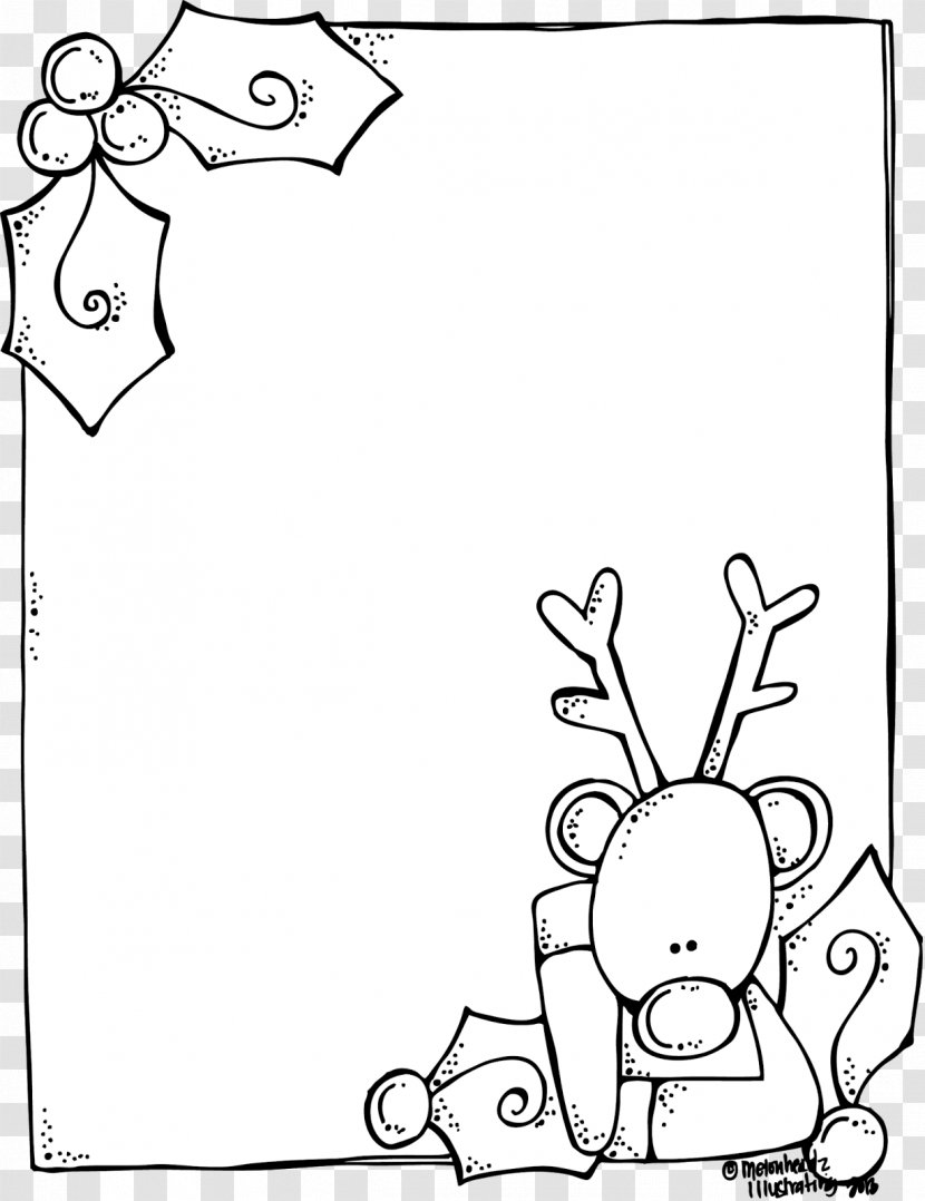 Coloring Book Santa Claus Rudolph Christmas Card - Mammal Transparent PNG