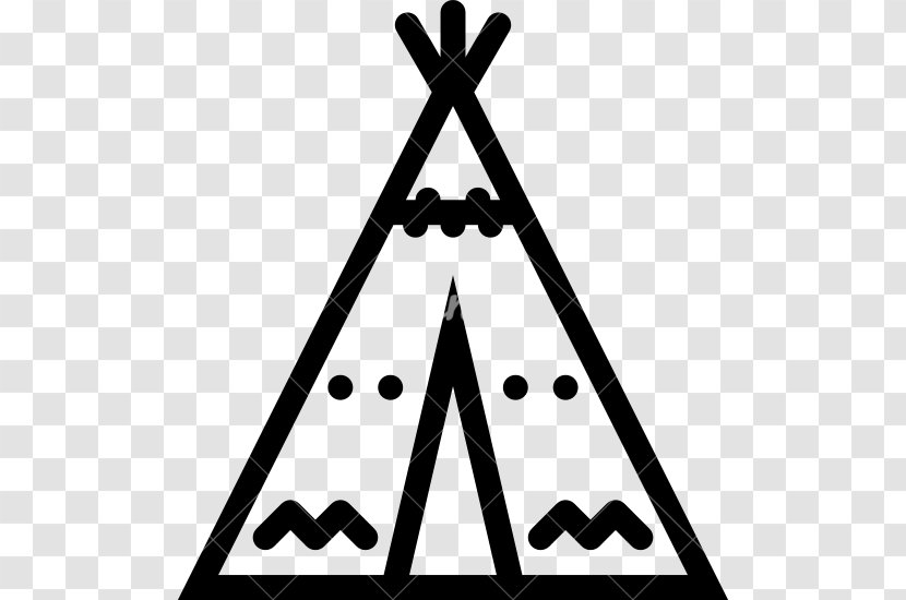 Tipi Wigwam Native Americans In The United States Clip Art - Monochrome Transparent PNG