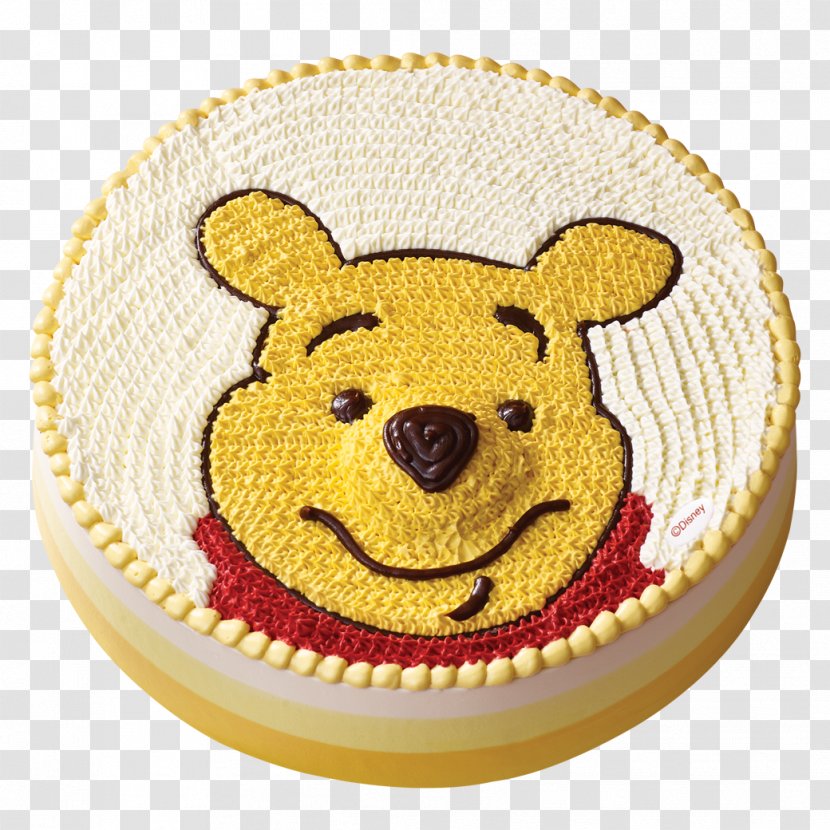 Winnie The Pooh Butter Cake Fudge Birthday - Carnivoran Transparent PNG