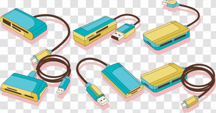 USB Mass Storage Device Class Card Reader - Technology - Blue Transparent PNG