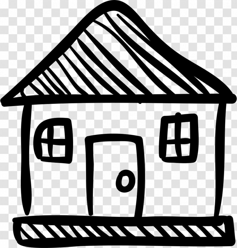 House - Area - Black And White Transparent PNG