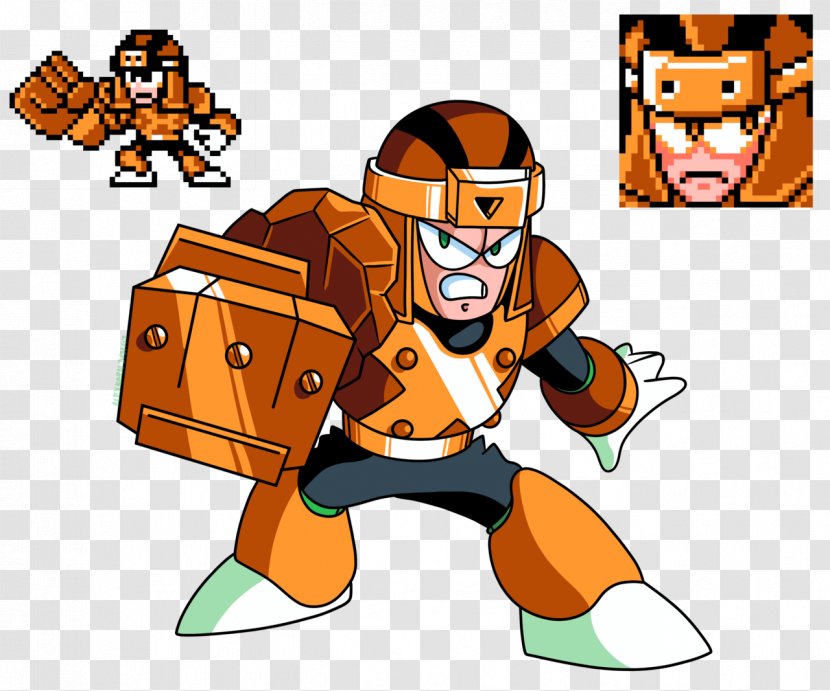 Robot Master Mega Man Art Clip - Fist Of Hard Work Transparent PNG