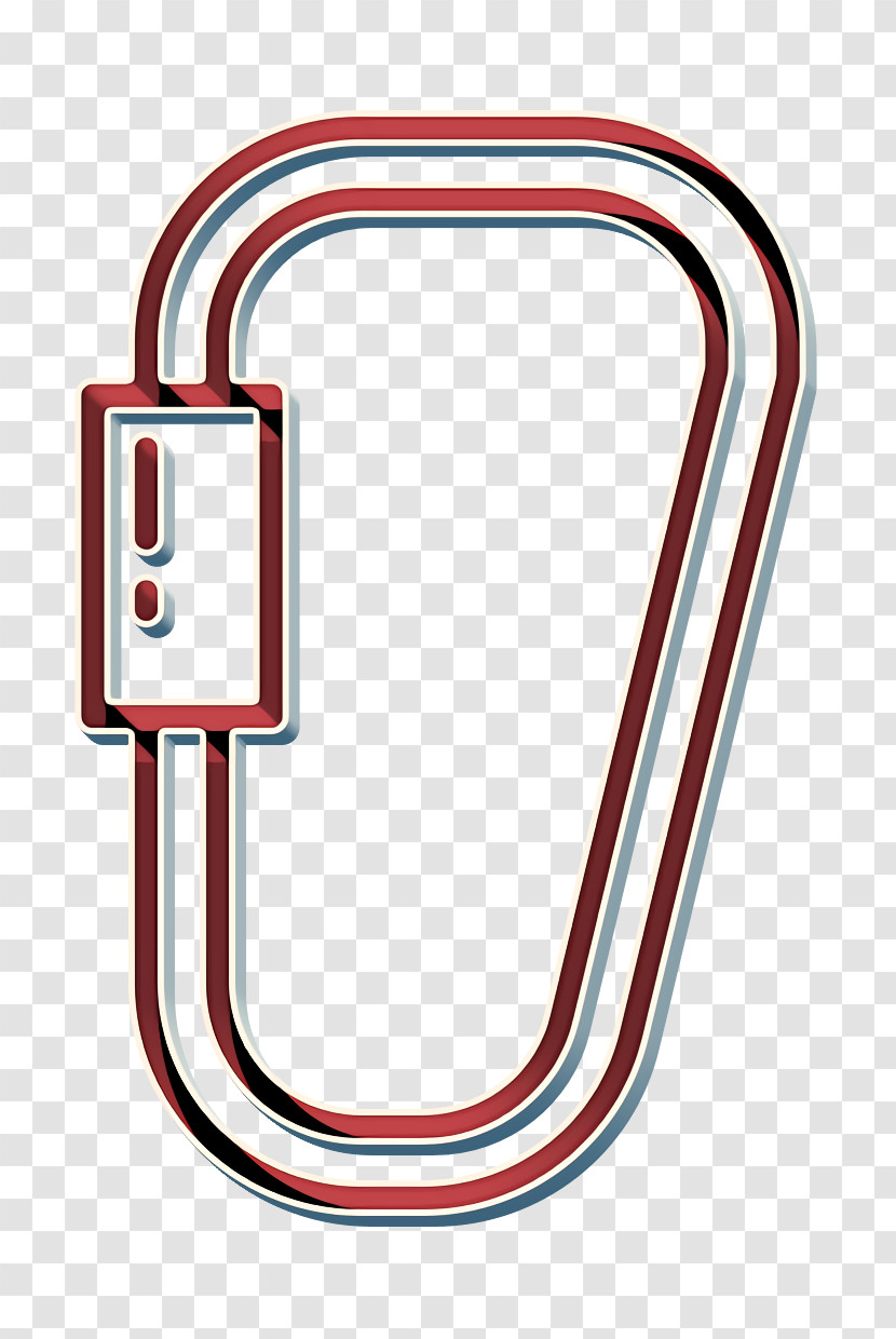 Carabiner Icon Camping Outdoor Icon Sports And Competition Icon Transparent PNG