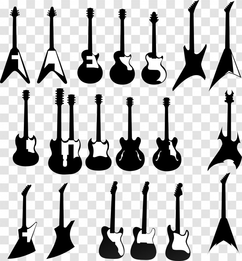 Electric Guitar Acoustic Ultimate Archive - Cartoon Transparent PNG