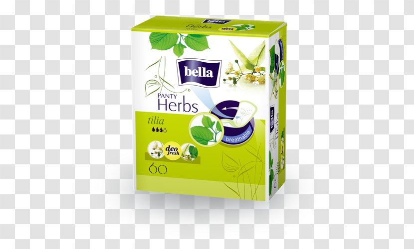 Bella Sanitary Napkin Herb Pantyliner Lindens - Hygiene - Tilia Transparent PNG