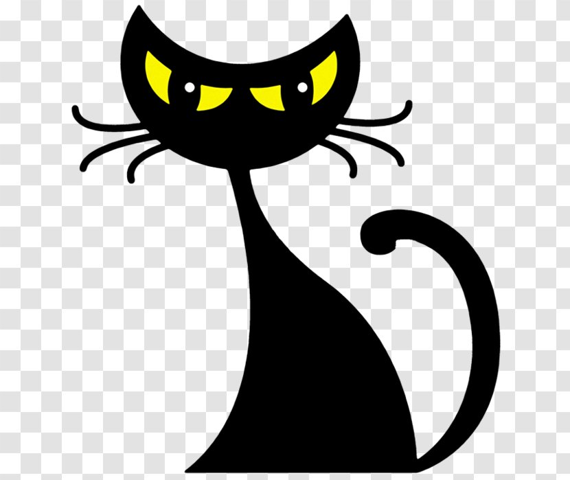 Cats Cartoon - Witchcraft - Tail Blackandwhite Transparent PNG