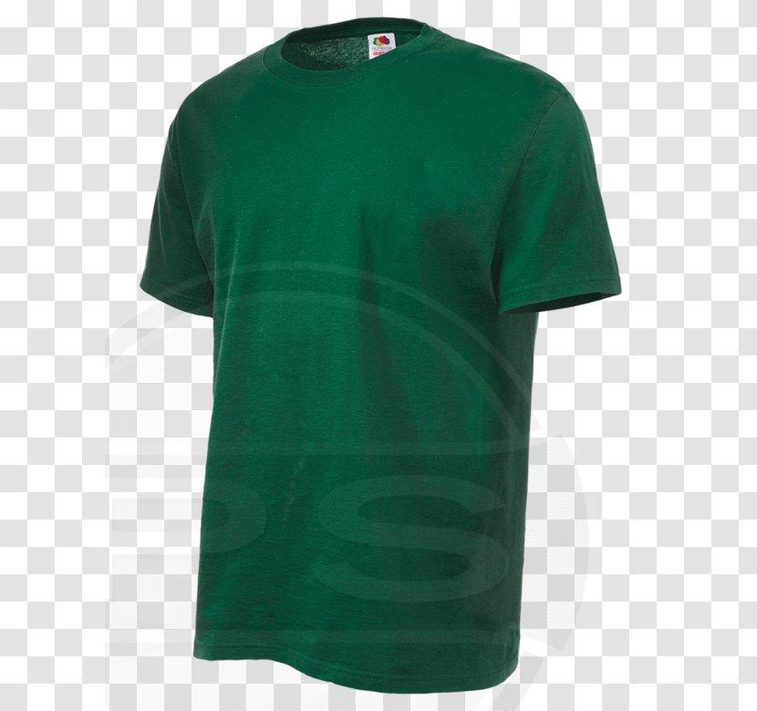 T-shirt Green Sleeve Neck - Tshirt Transparent PNG