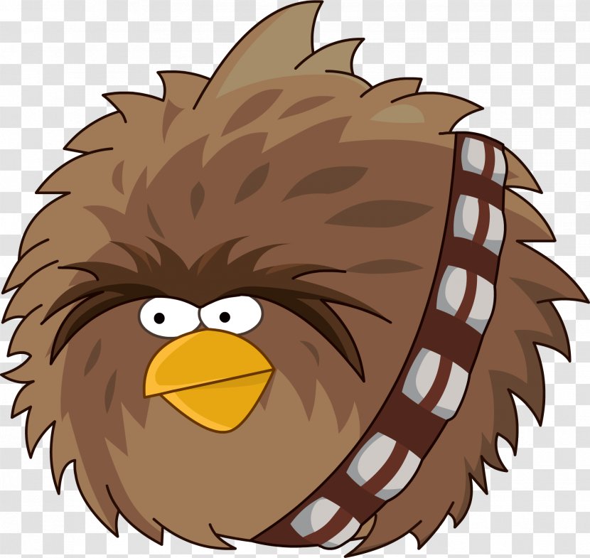 Angry Birds Star Wars II Go! Chewbacca Han Solo - Chicken Transparent PNG