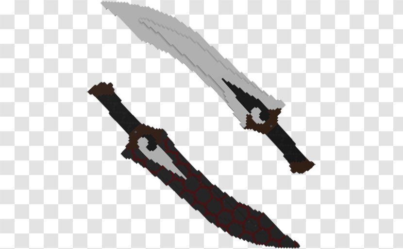 Throwing Knife Minecraft Sword Weapon - Blade - Gun Mod Transparent PNG