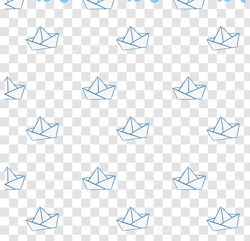 Paper - Triangle - White Seamless Background Vector Origami Boat Transparent PNG