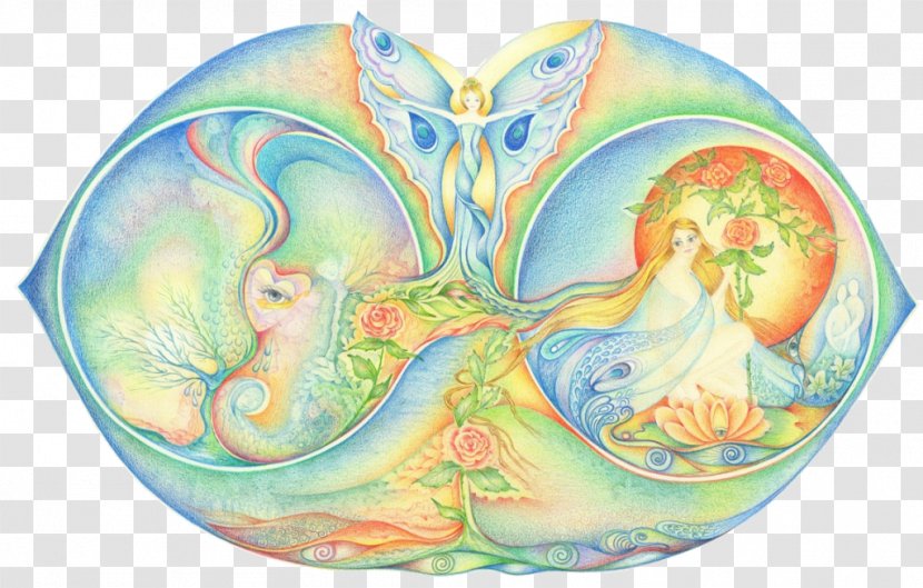 Drawing Mandala Painting Life Symbol - Angel Transparent PNG