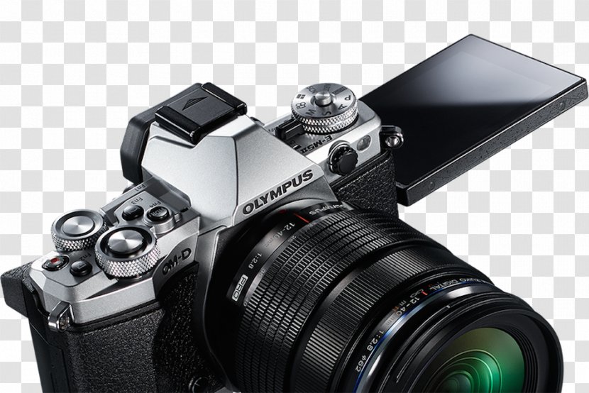 Olympus OM-D E-M5 Mark II E-M10 Camera Micro Four Thirds System - Silver Transparent PNG