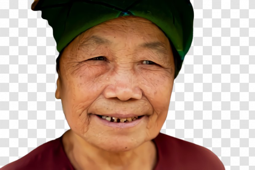 Closeup People - Old - Gesture Hat Transparent PNG