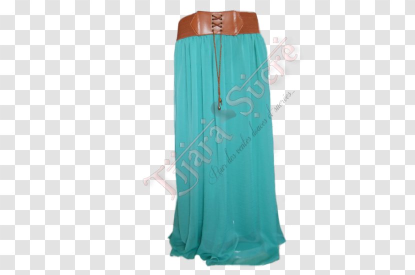 Shoulder Dress - Aqua Transparent PNG